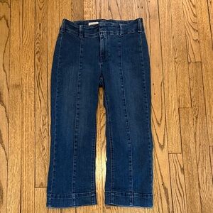 Pilcro Anthropologie Dark Blue Cropped Women's Jeans